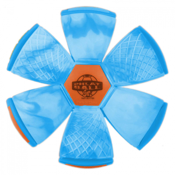 Minge zburatoare transformabila in disc, Phlat ball, Alb/Albastru [2]