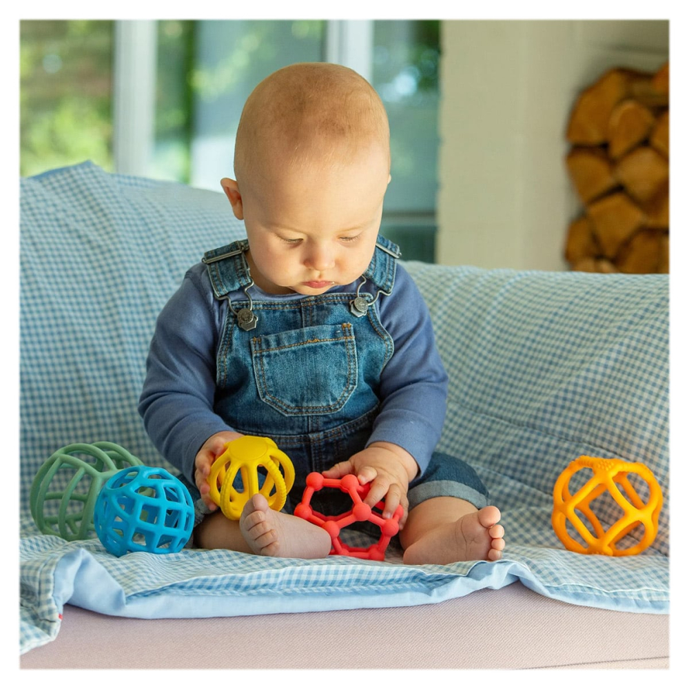 Mingi senzoriale flexibile din silicon, SiliSoft, copii varsta 0-3 ani [3]