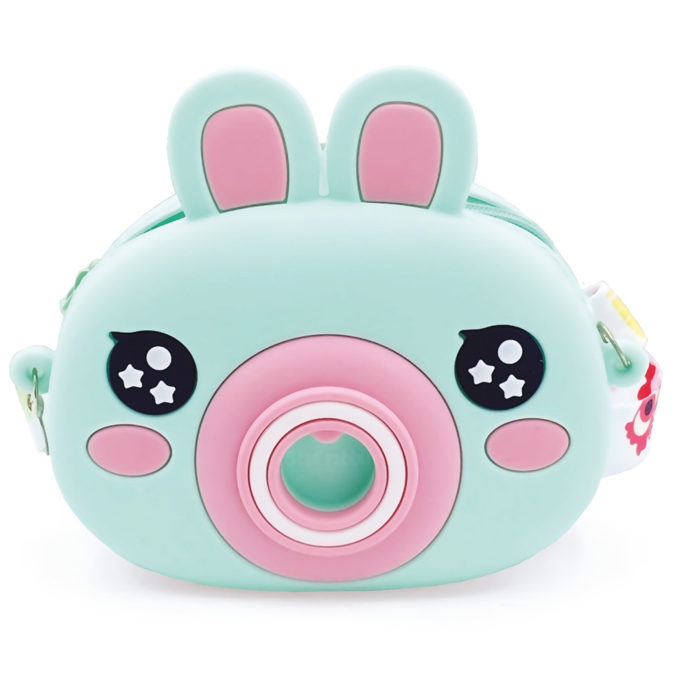 Mini geanta Bags Bunny din silicon, cu fermoar si curea de umar reglabila  - 13.5 x 15  [3]