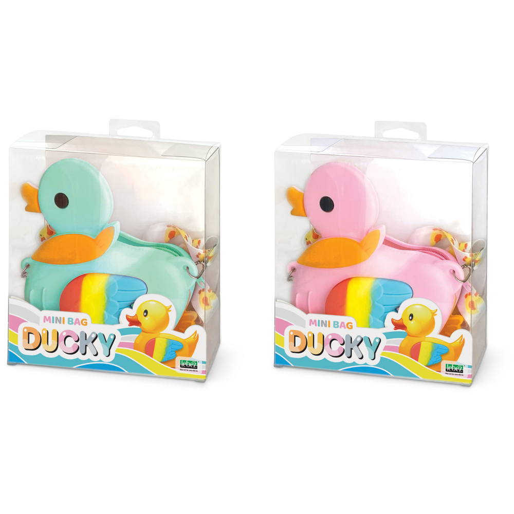 Mini geanta Ducky din silicon, cu fermoar si curea de umar reglabila - 15 x 17 x 2.5 cm (8 buc/display), copii varsta 3 ani+,6 ani+,8 ani+ [4]