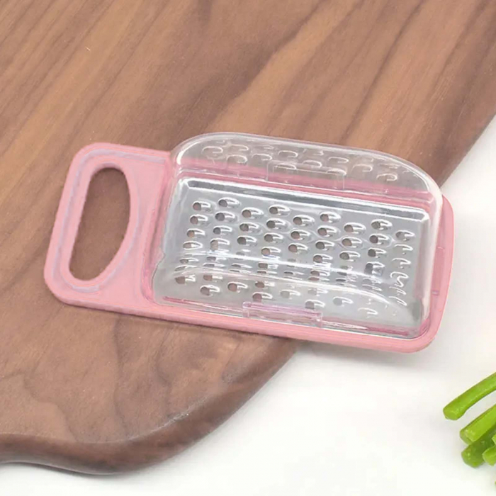 Mini Razatoare cu recipient colectare si lama din inox, Roz [3]