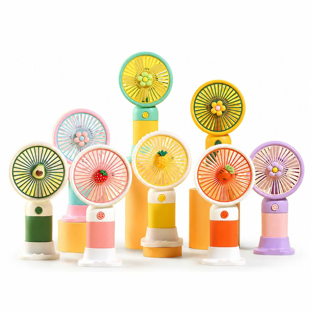 Mini Ventilator Portabil cu Suport, Reincarcabil USB, Silentios, 3 Viteze [10]