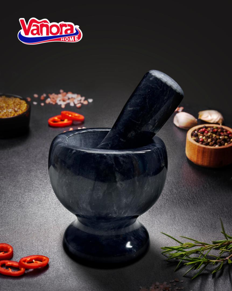 Mojar cu pistil din marmura, dia 9.5 cm, vanora home ( mix doua culori in bax, 3 buc/ culoare) [3]