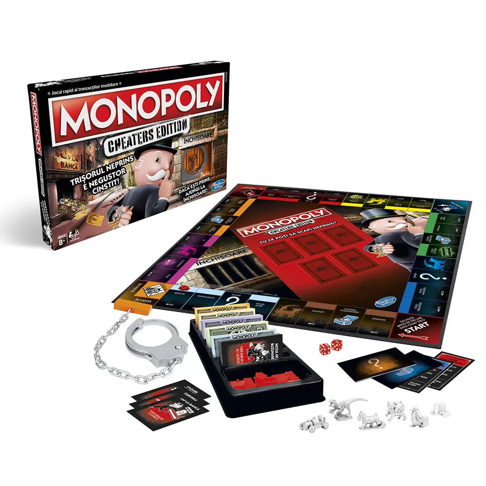Joc Monopoly Cheaters Edition in limba romana, varsta de la 6 ani la +15 ani [1]