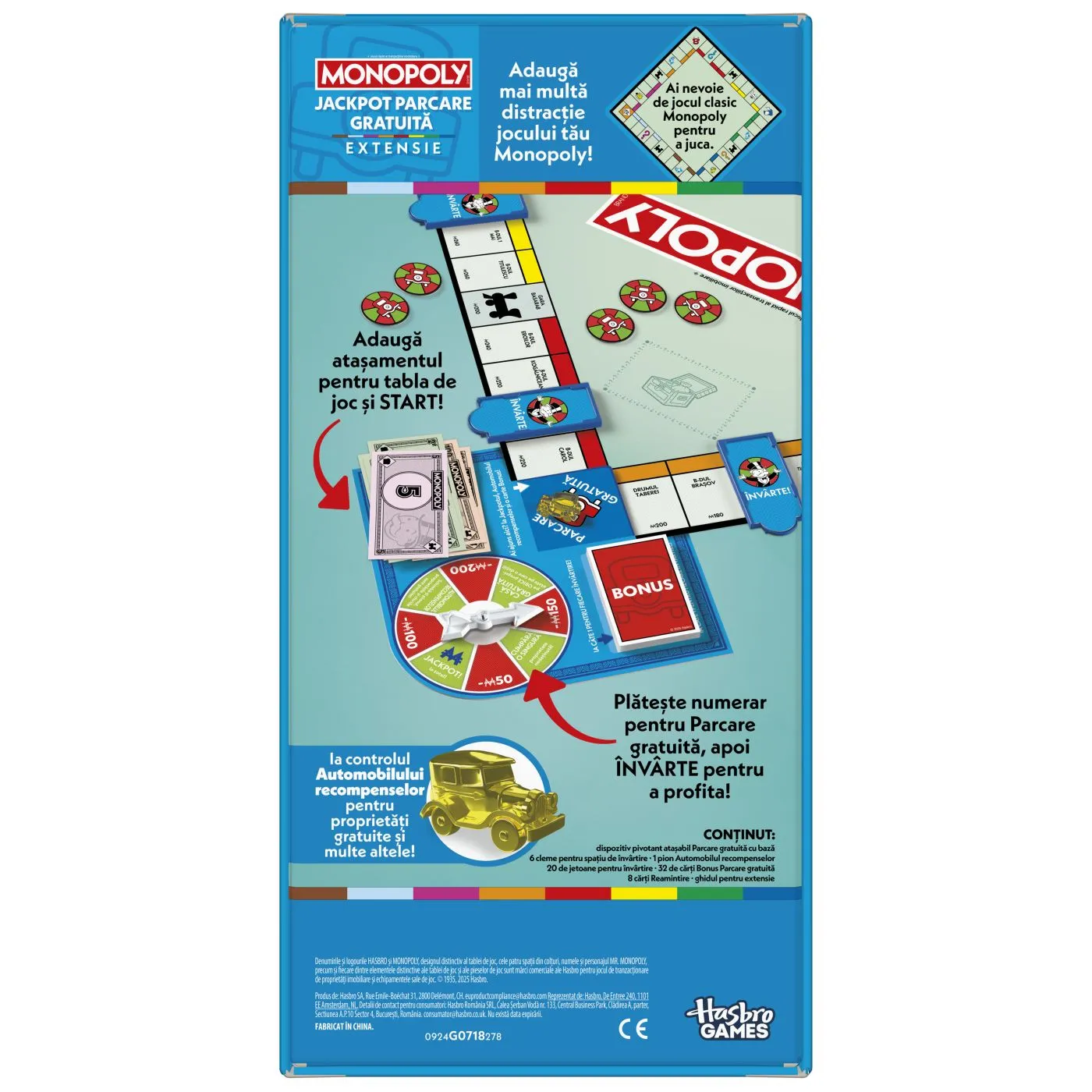 Monopoly extensie jackpot de parcare gratuita pentru jocul monopoly in limba romana,  8 -+15 ani [6]