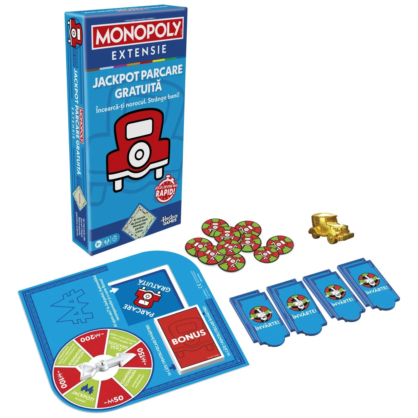 Monopoly extensie jackpot de parcare gratuita pentru jocul monopoly in limba romana,  8 -+15 ani [7]