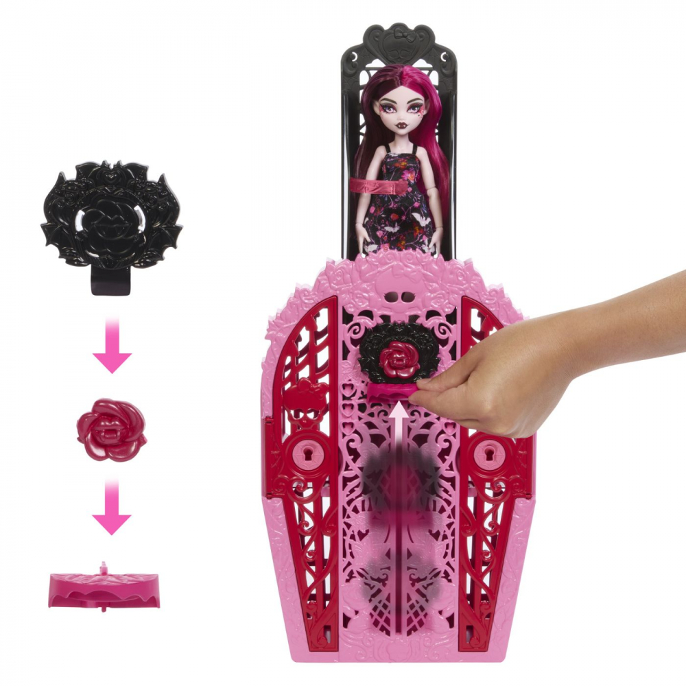Monster high gradina de la miezul noptii papusa draculaura, varsta de la 4 ani la 8 ani [6]