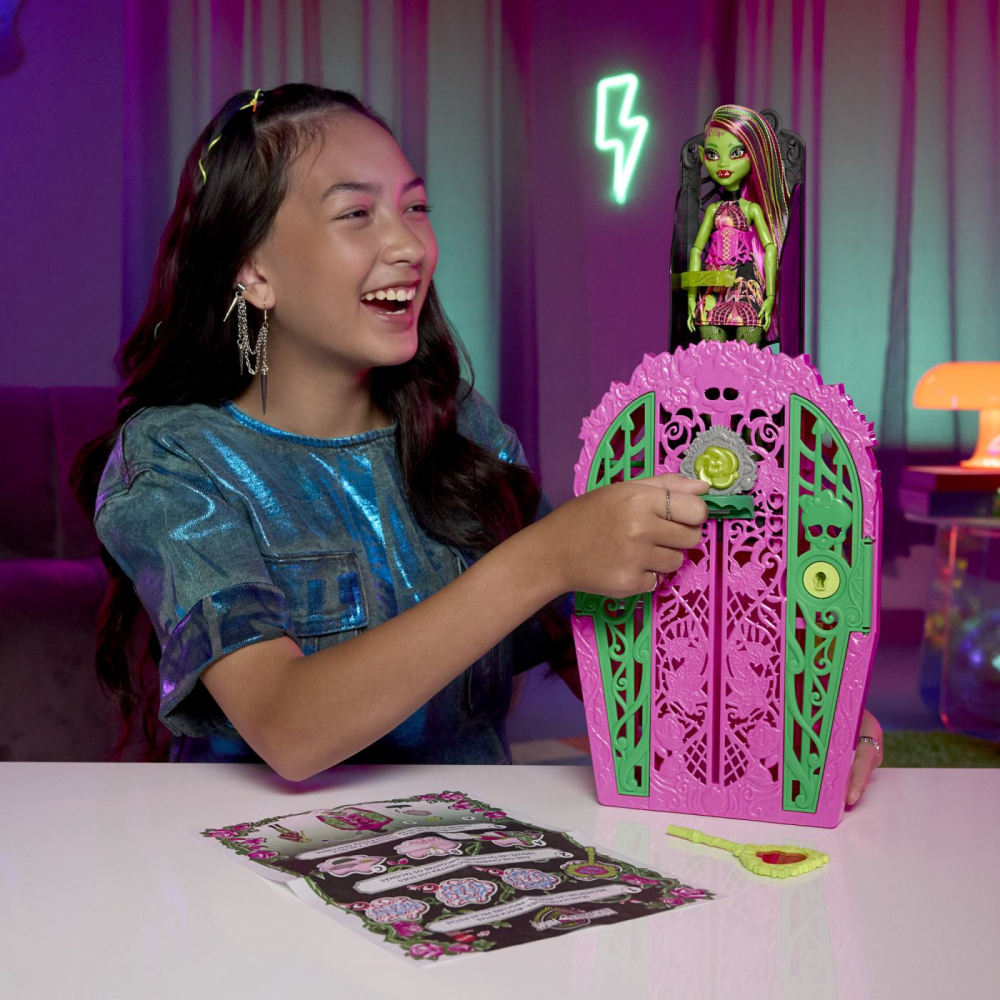 Monster high gradina de la miezul noptii papusa venus mcflytrap, varsta de la 4 ani la 8 ani [9]