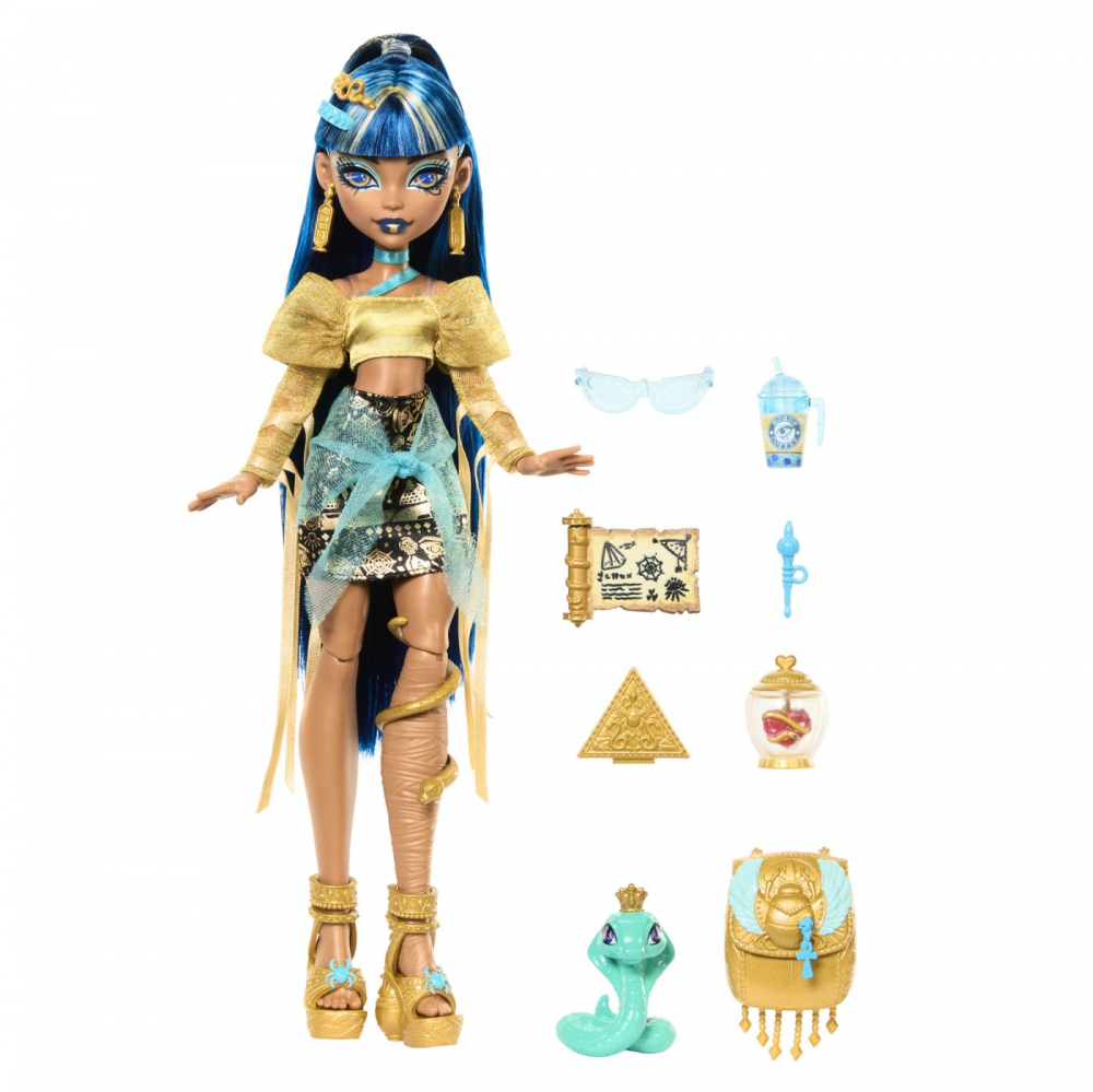 Monster high papusa cleo denile si cobra hissette, varsta de la 4 ani la 8 ani [4]