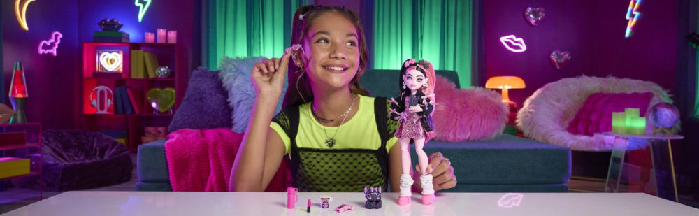 Monster high papusa draculaura cu accesorii copii varsta 4 ani - 10 ani [6]
