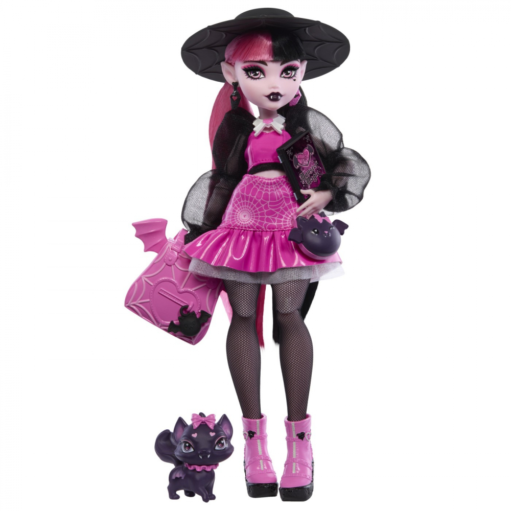 Monster high papusa draculaura si animalutul count fabulous, varsta de la 4 ani la 8 ani [9]