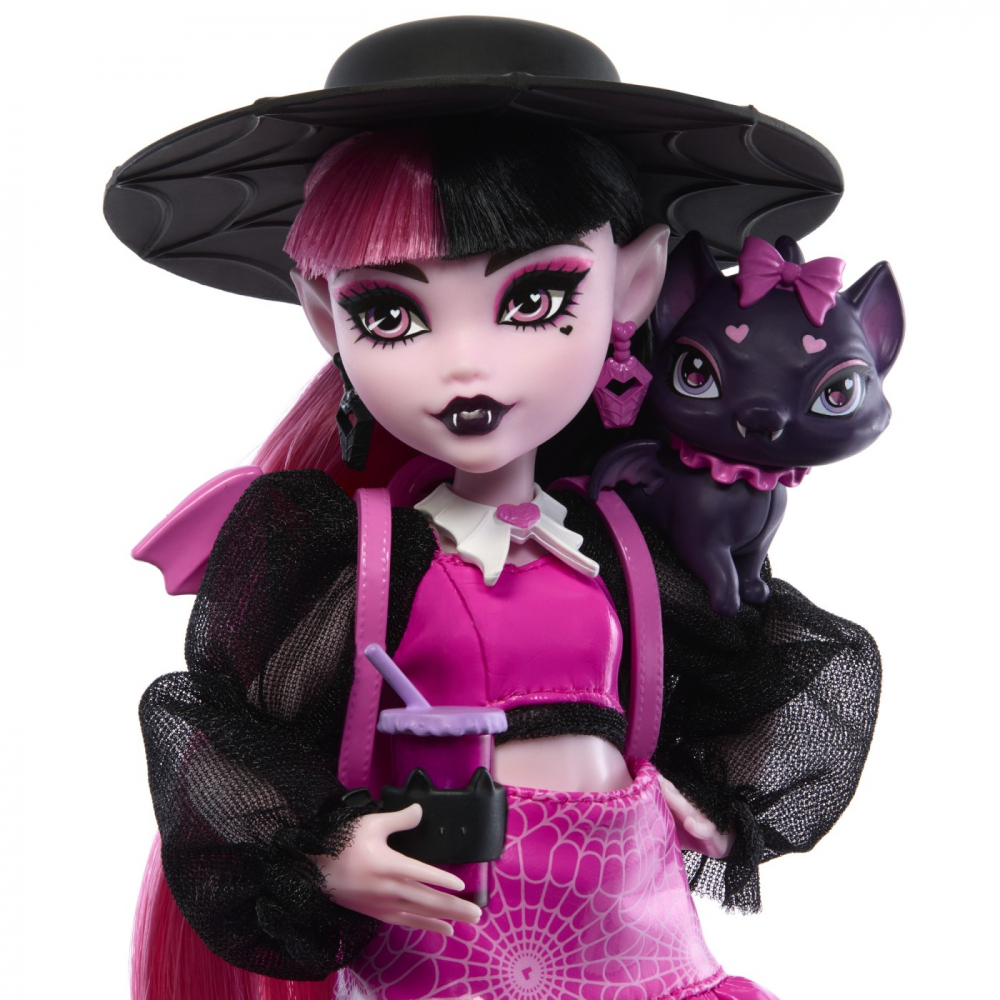 Monster high papusa draculaura si animalutul count fabulous, varsta de la 4 ani la 8 ani [4]