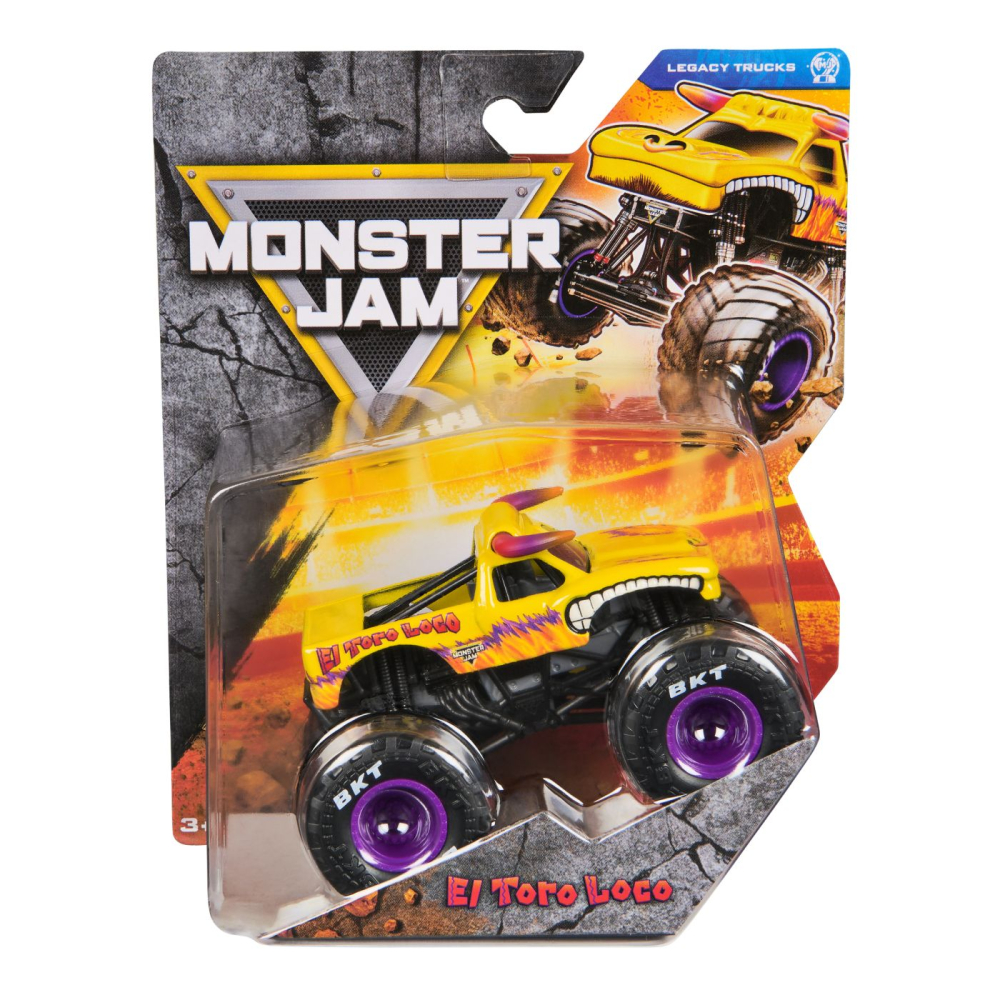 Monster jam legacy trucks masinuta metalicael toro loco scara 1 la 64 [1]