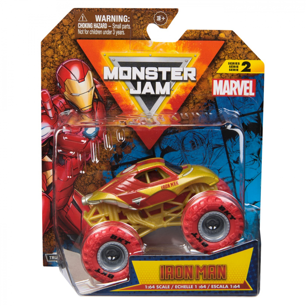 Monster jam marvel camion gigant iron man scara 1 la 64, varsta de la 3 ani la 12 ani [1]