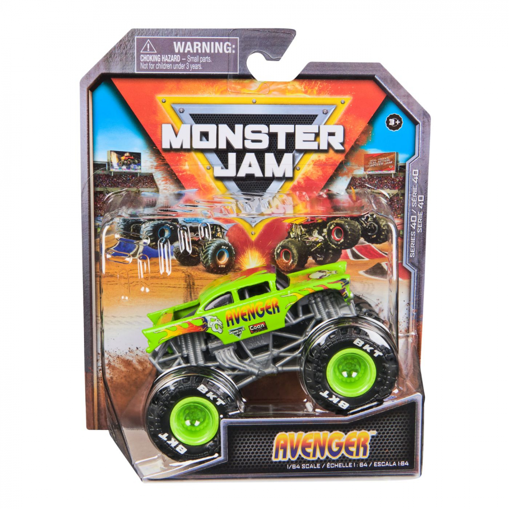 Monster jam masinuta metalica avenger scara 1 la 64, varsta de la 3 ani la +15 ani [1]