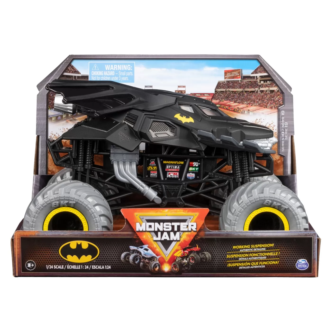 Monster jam masinuta metalica batman scara 1:24, varsta de la 3 ani la 7 ani [1]