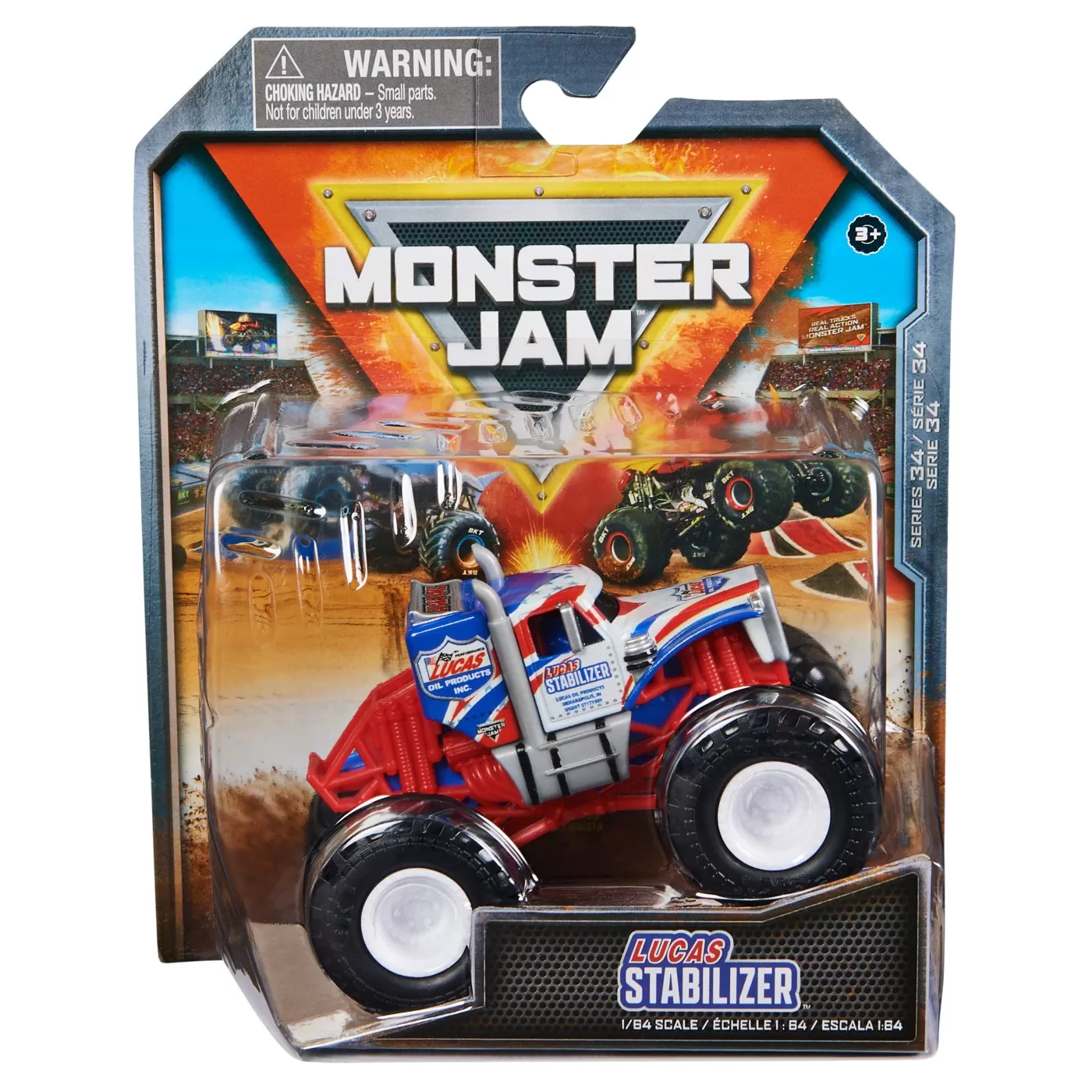 Monster jam masinuta metalica lucas stabilizer scara 1 la 64, varsta de la 3 ani la +15 ani [1]