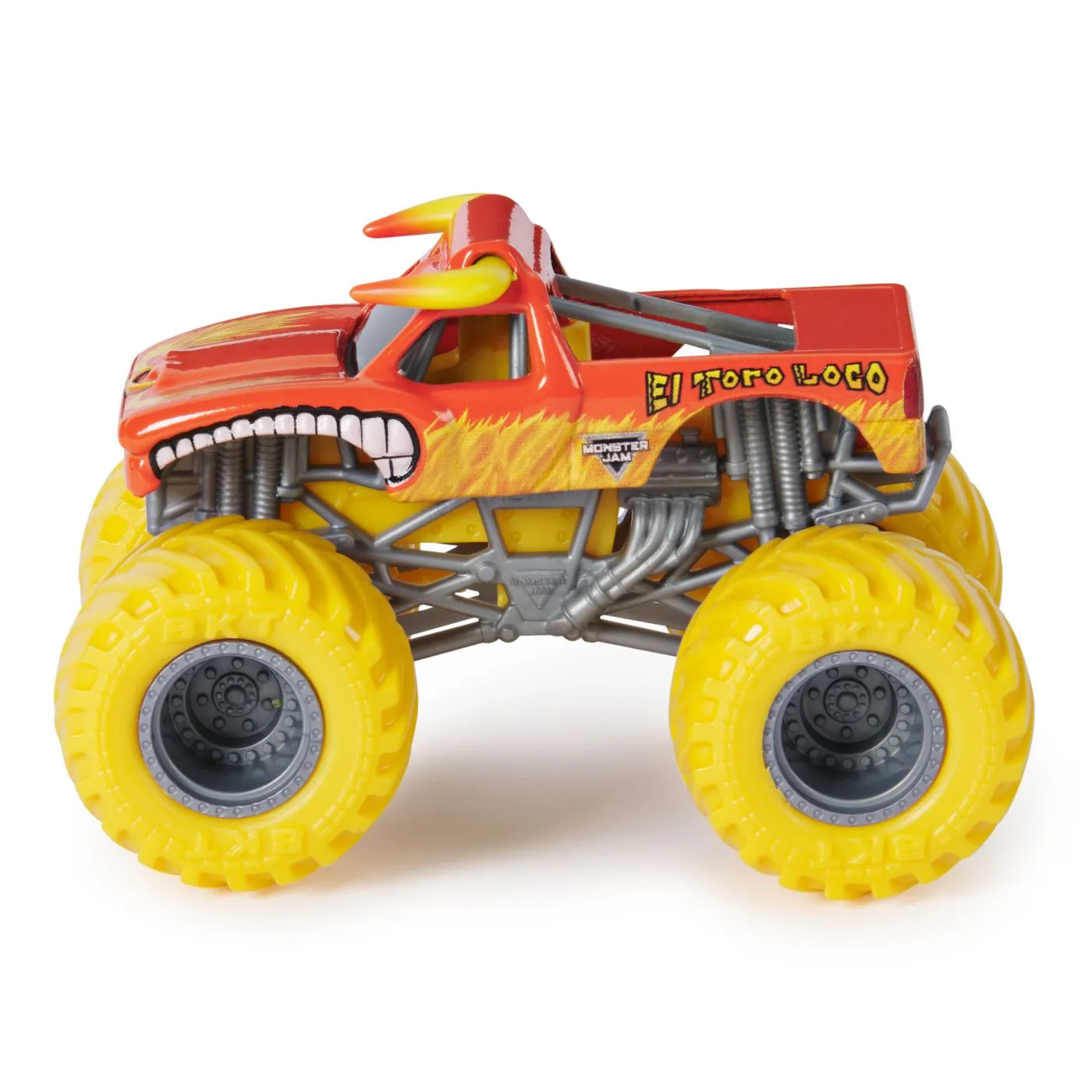 Monster jam set 2 masinute metalice el toro loco si pirates curse scara 1 la 64, copii 3 ani-7 ani [4]
