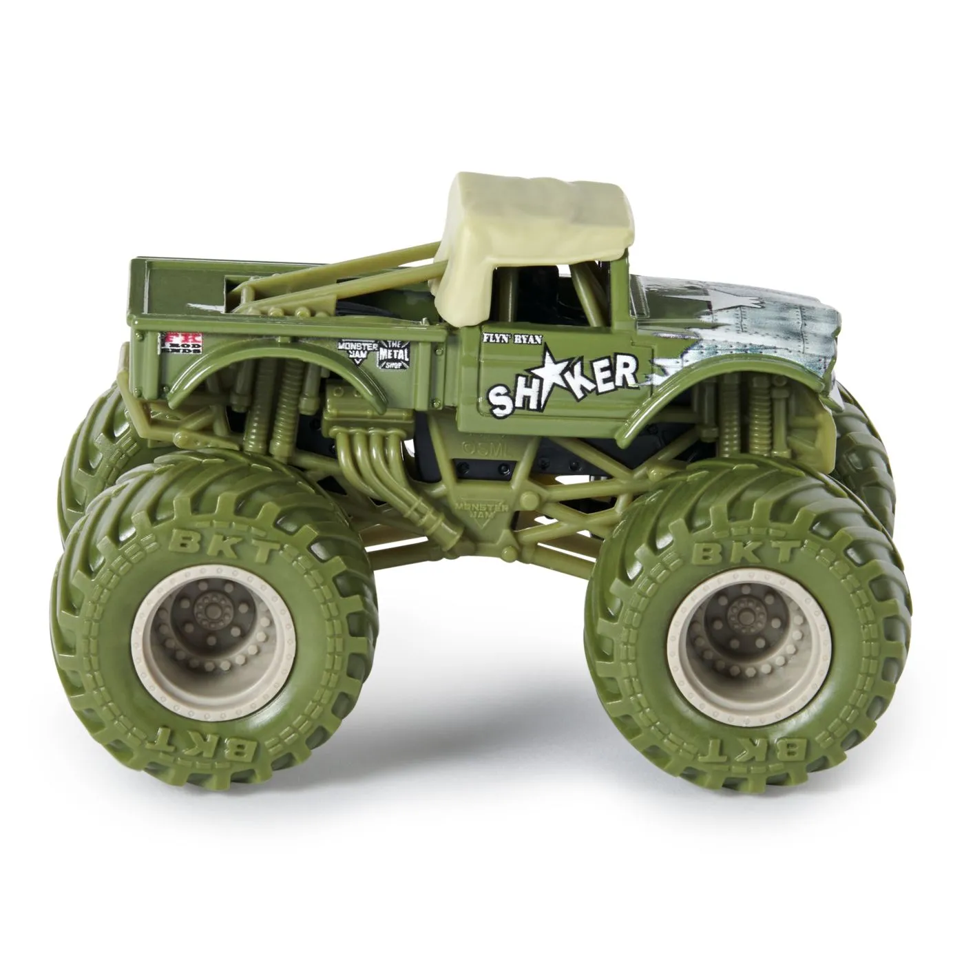 Monster jam set 2 masinute metalice shaker si soldier fortune scara 1 la 64, copii 3 ani-7 ani [4]