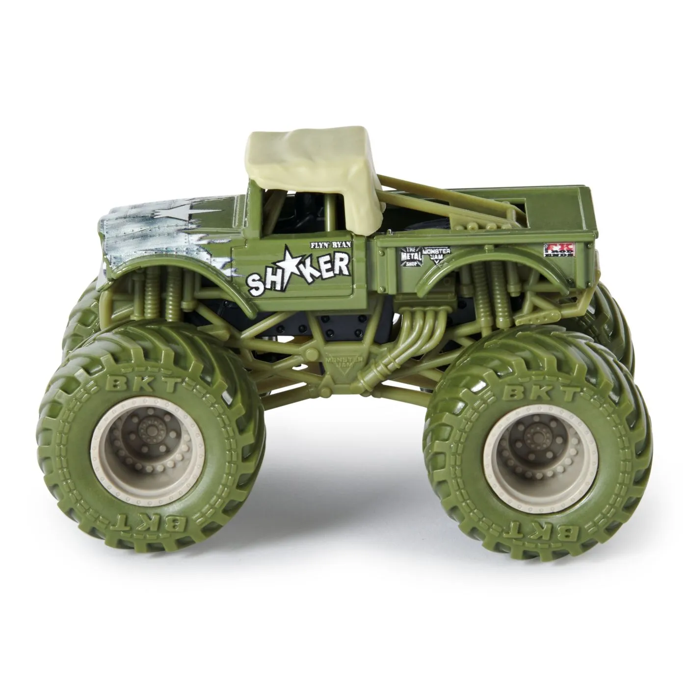Monster jam set 2 masinute metalice shaker si soldier fortune scara 1 la 64, copii 3 ani-7 ani [5]