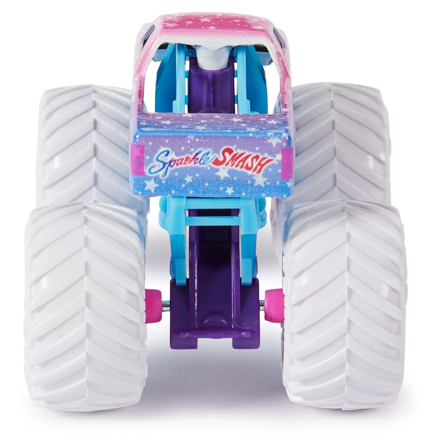 Monster jam set 2 masinute metalice sparkle smash scara 1:64, varsta de la 3 ani la 7 ani [8]