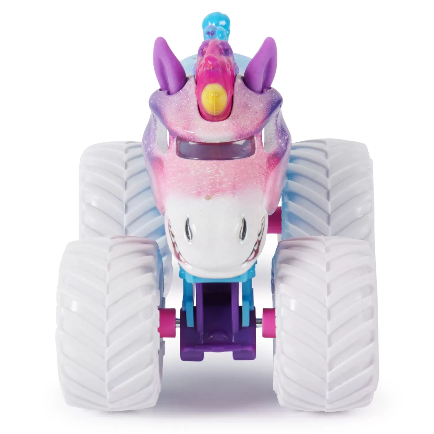 Monster jam set 2 masinute metalice sparkle smash scara 1:64, varsta de la 3 ani la 7 ani [5]