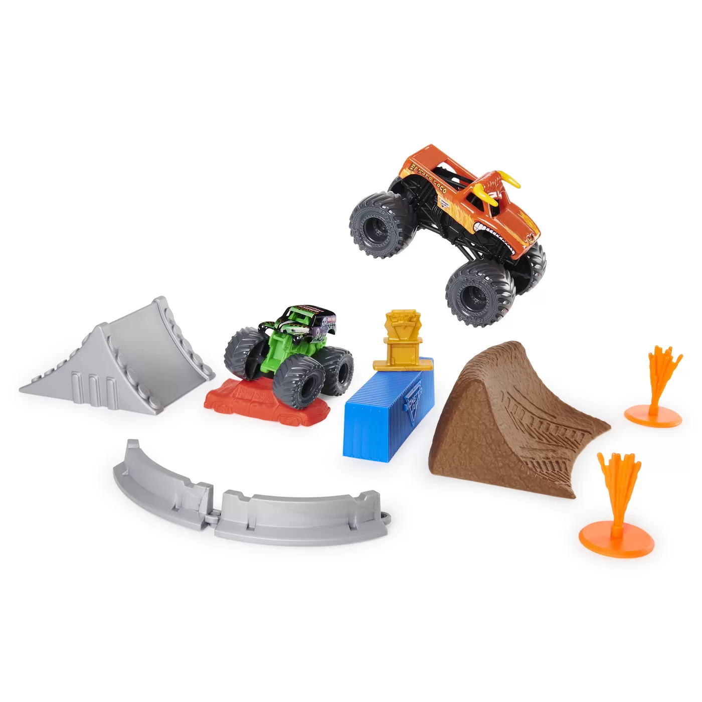 Monster jam set de joaca el toro loco si groparul [2]