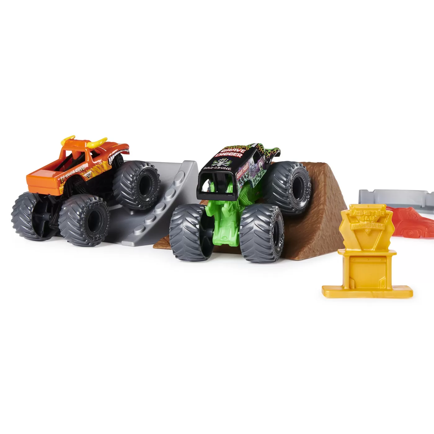Monster jam set de joaca el toro loco si groparul [4]