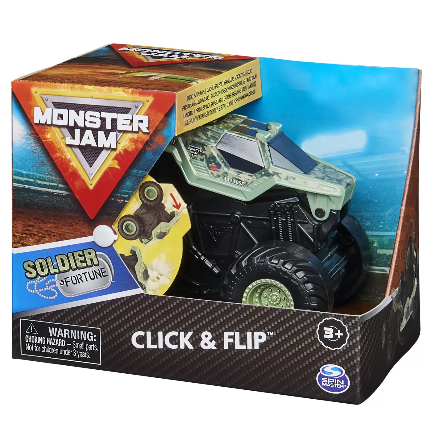 Monster jam soldier fortune seria click flip scara 1 la 43, varsta de la 3 ani la 10 ani [4]