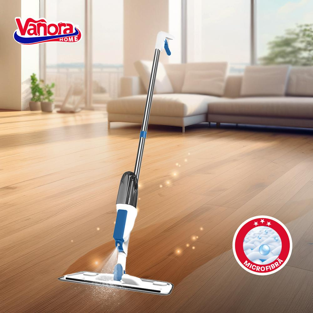 Mop spray cu rezervor detasabil 350 ml, albastru, fast clean, vanora home [3]