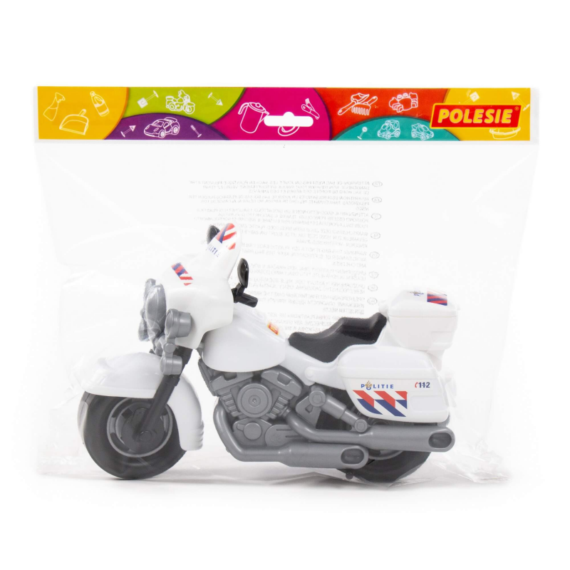 Motocicleta de politie Polesie 71323, 28cm, plastic, alb, 3+ ani [6]