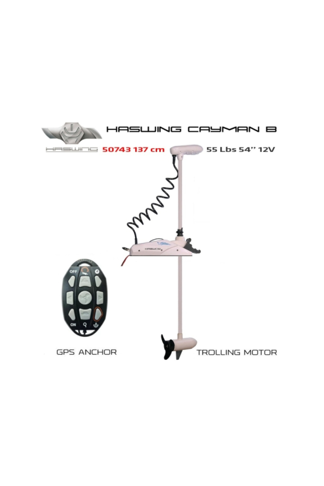 Motor electric Haswing Cayman B GPS Gen 1.6 55lb White Cayman B GPS Gen 1.6 55lb [2]