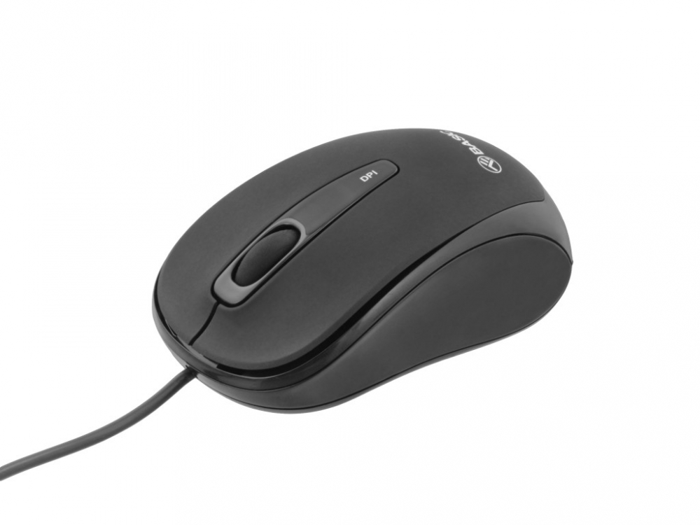 Mouse cu fir Tellur Basic, mini, negru [3]