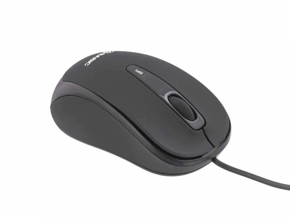 Mouse cu fir Tellur Basic, mini, negru [2]