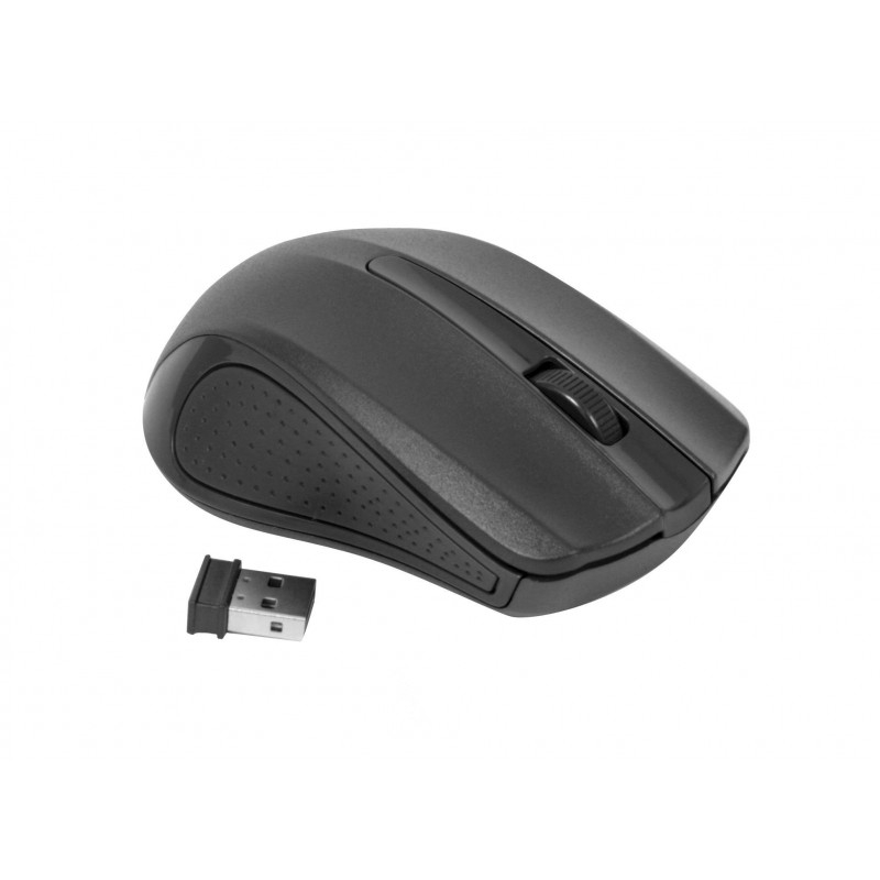 Mouse wireless Omega Ergonomic OM0419B, 1000 dpi, conector USB 2.4GHz, negru [2]