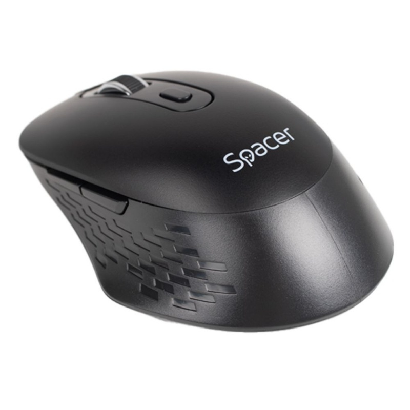 Mouse wireless Spacer SPMO-WS-BK-04, 1000-16000 dpi, conector USB 2.4GHz, negru, include 2 baterii AAA [6]