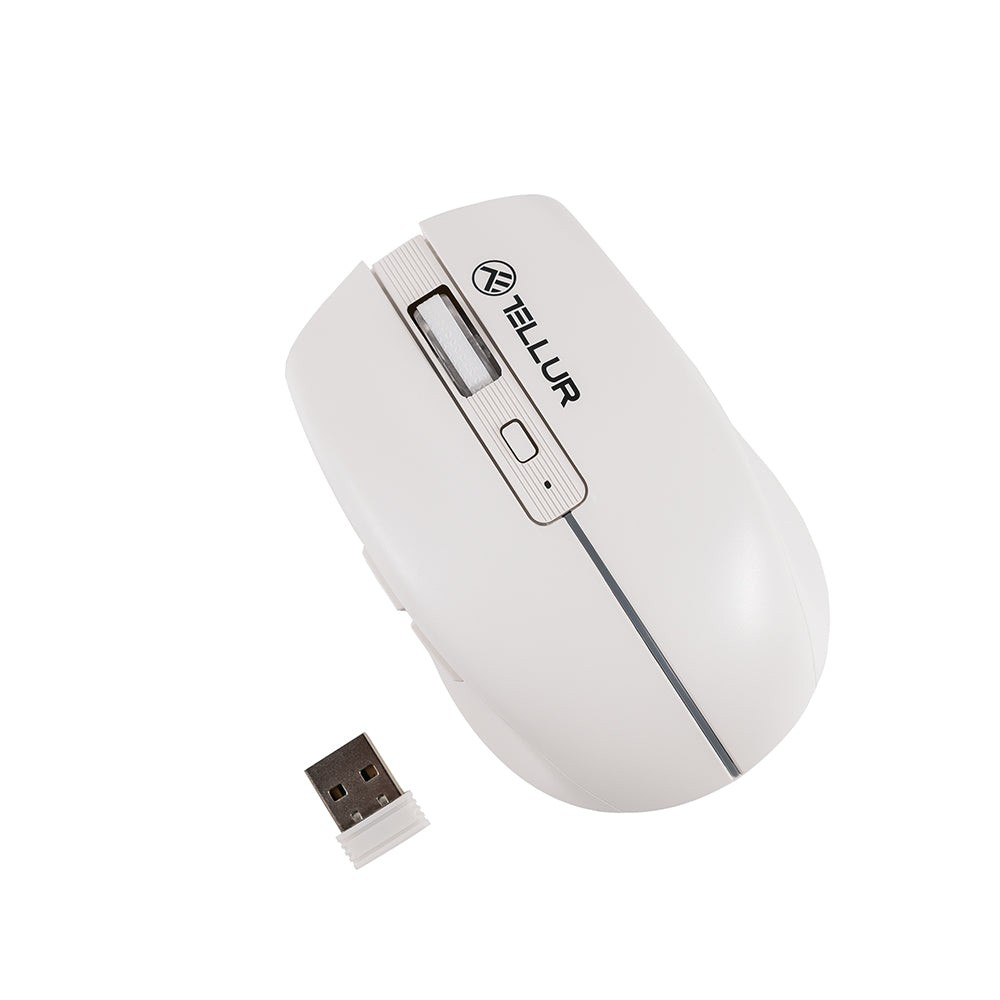 Mouse wireless Tellur, Silent Click, Alb [12]
