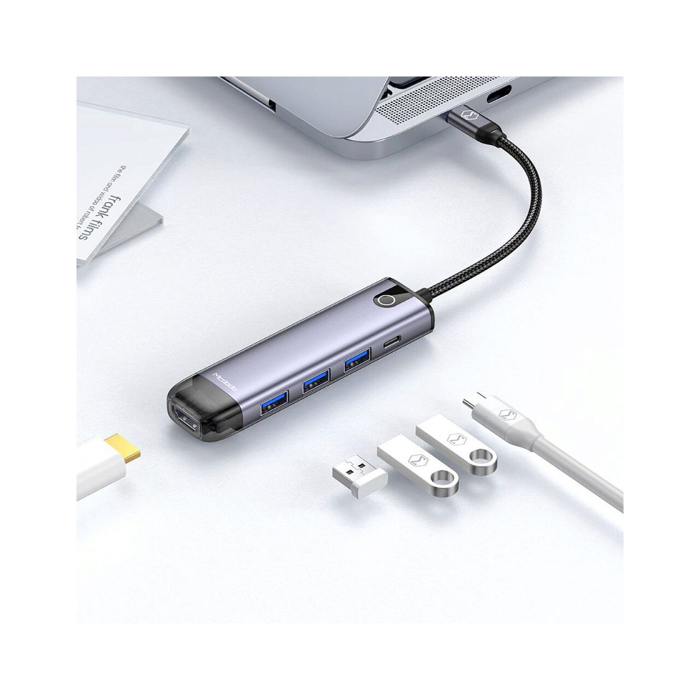 Multihub Type-C Mcdodo 5 in 1 Grey [1]