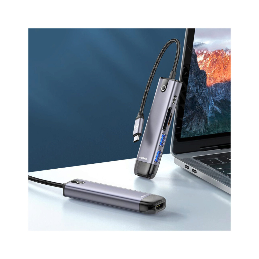 Multihub Type-C Mcdodo 6 in 1 Grey [3]