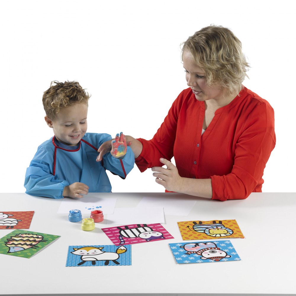 My first - Set acuarele pentru degetele si carduri, copii varsta 1 an+,3 ani+ [3]