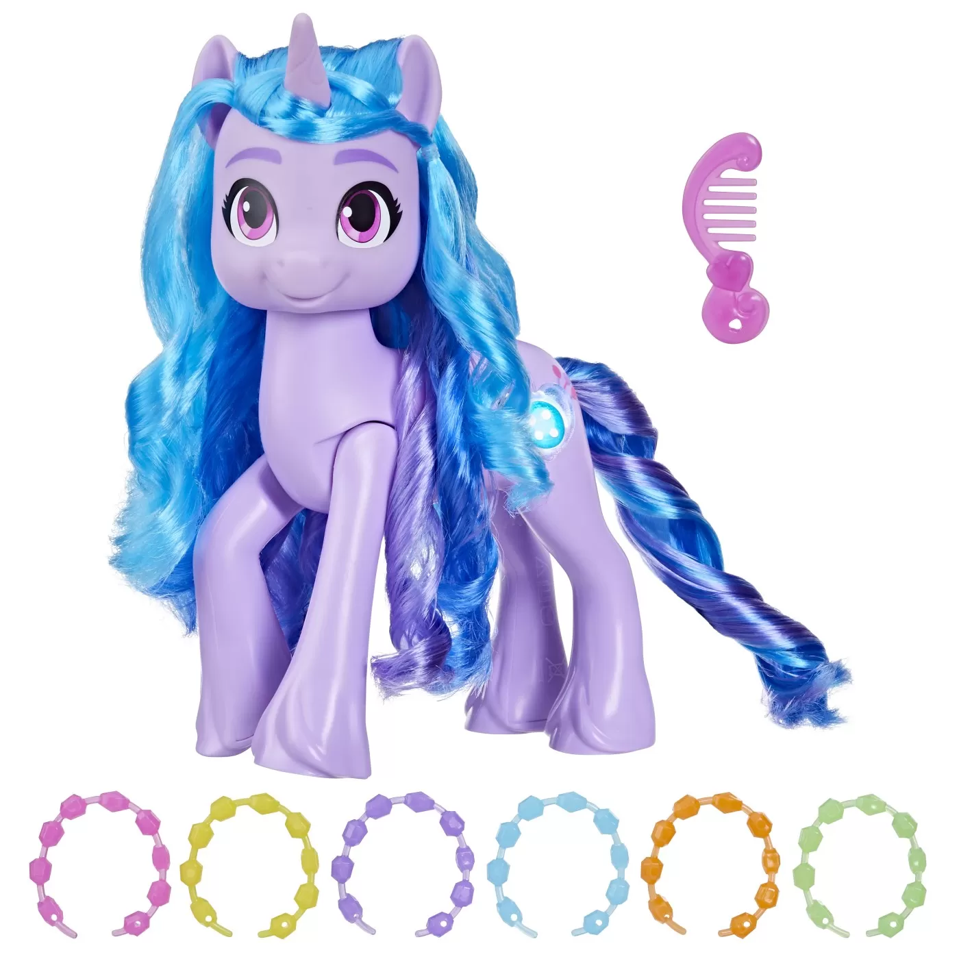 Izzy Moonbow, Figurina Unicorn 15 cm, My Little Pony, See Your Sparkle, varsta de la 5 ani la 12 ani [3]