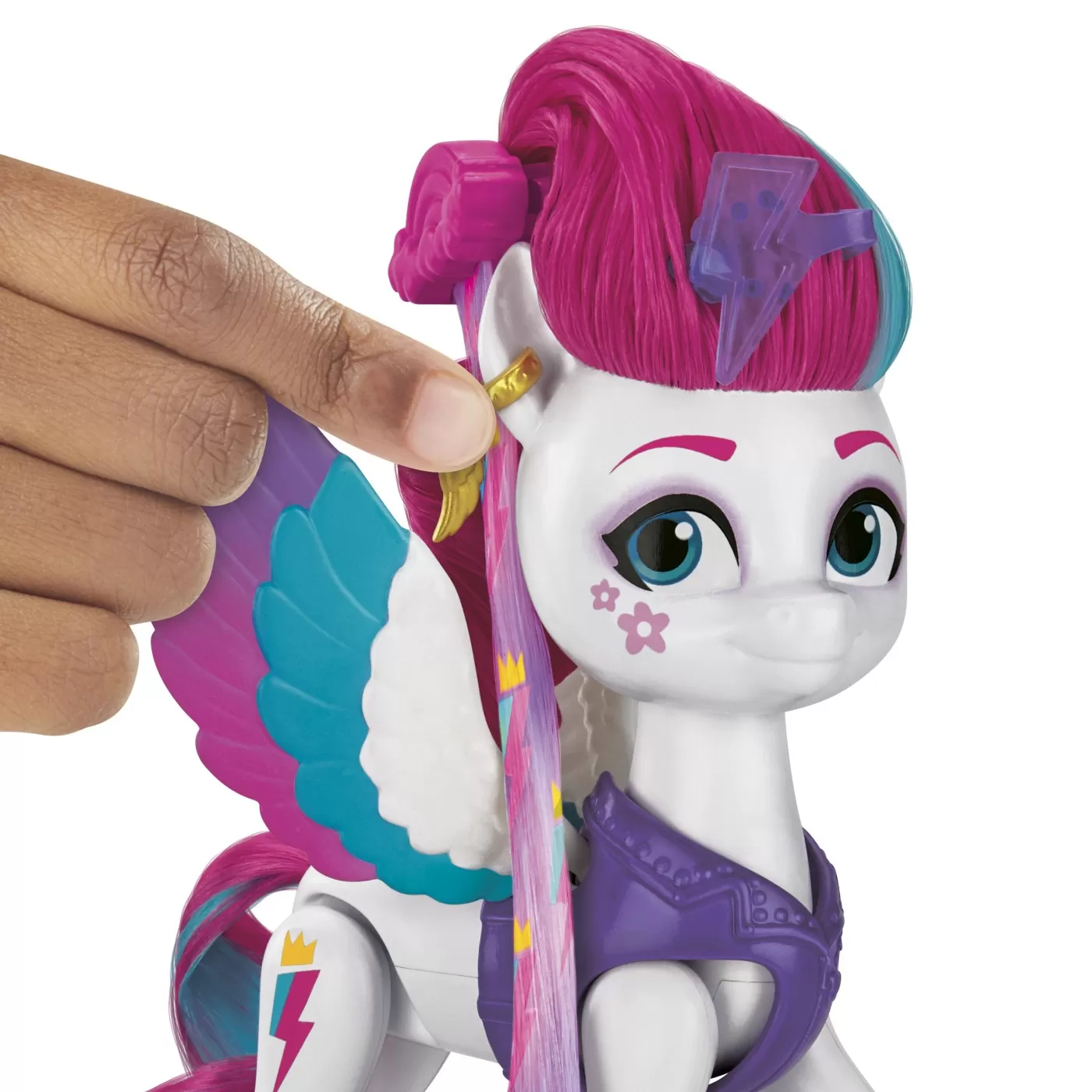 My little pony set figurina style of the day zipp storm 14cm, varsta de la 5 ani la 12 ani [4]