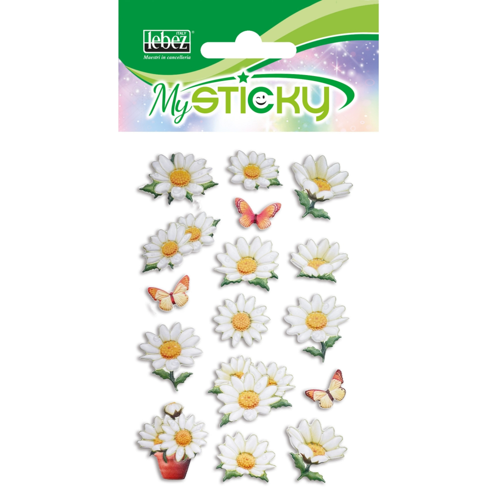 My Sticky 3D Flowers, 6 modele asortate , pret/1 buc [2]