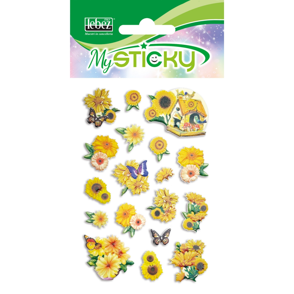 My Sticky 3D Flowers, 6 modele asortate , pret/1 buc [3]