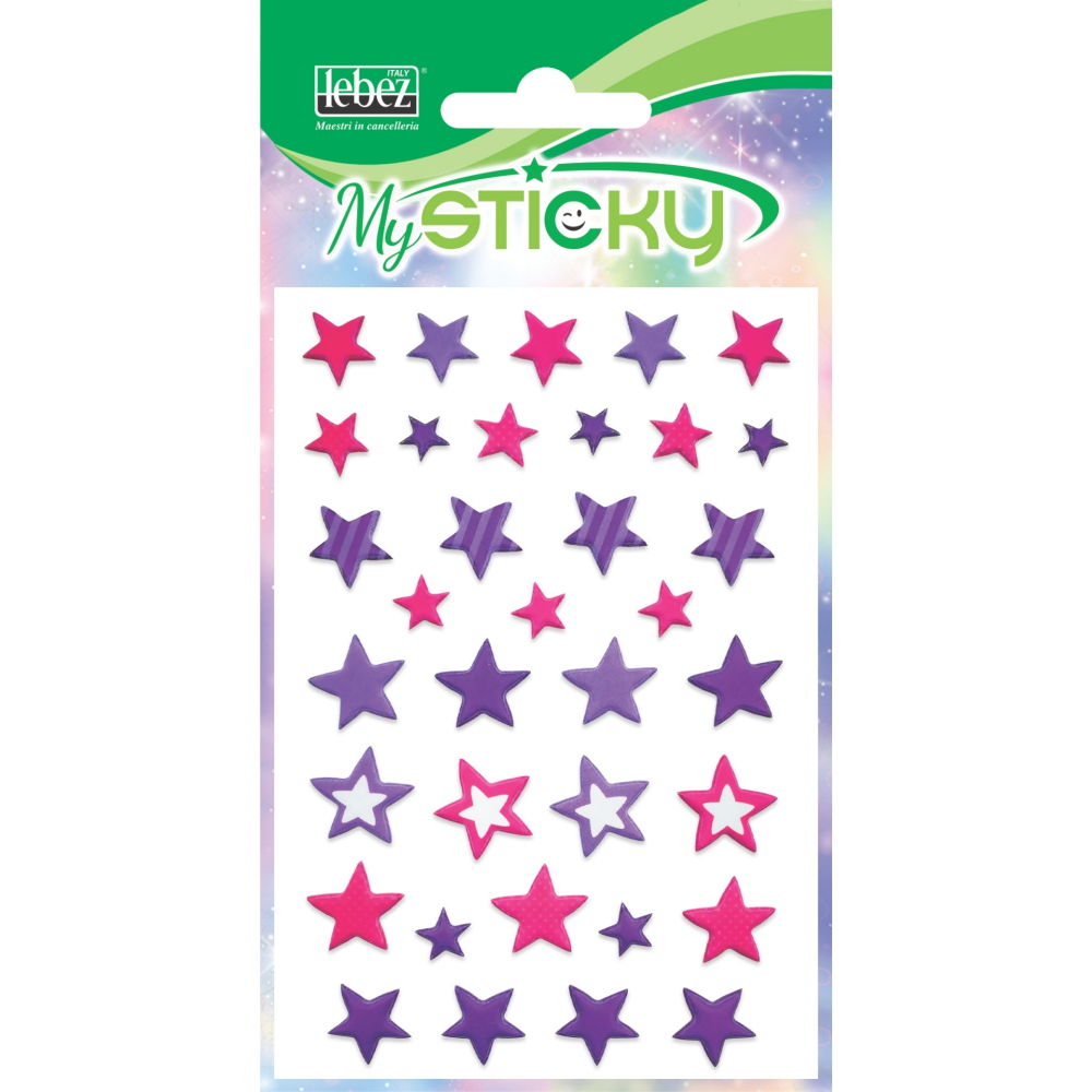 My Sticky 3D Stars, 6 modele asortate , pret/1 buc [6]