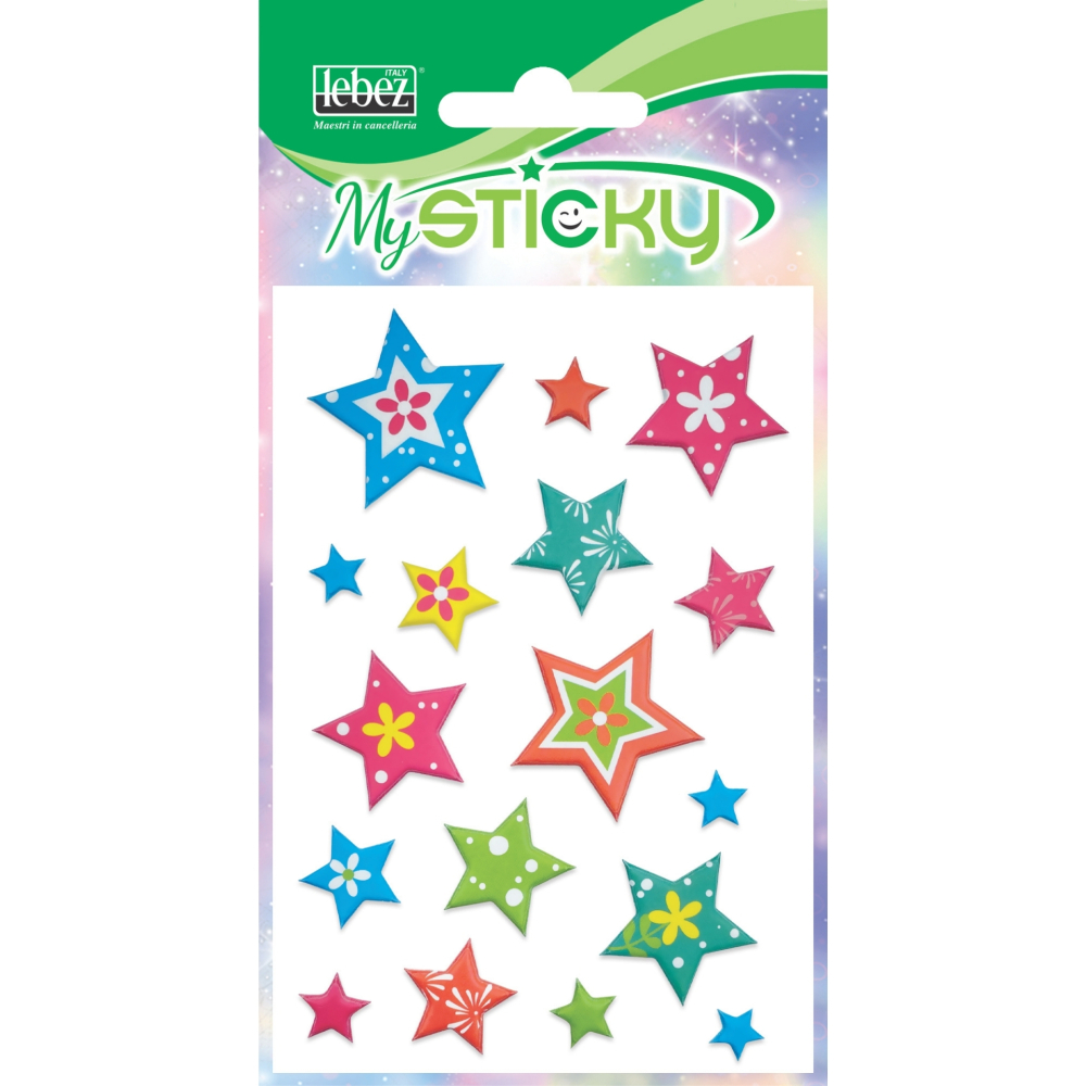 My Sticky 3D Stars, 6 modele asortate , pret/1 buc [5]