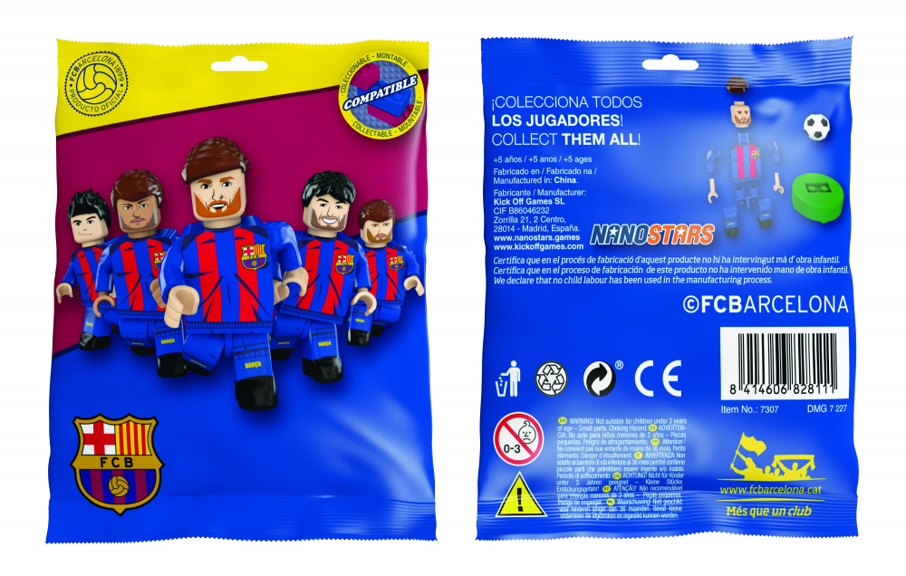 Nanostars - Figurina surpriza FC Barcelona, 24 buc varsta 5-7 ani ,7-9 ani, Baieti [2]