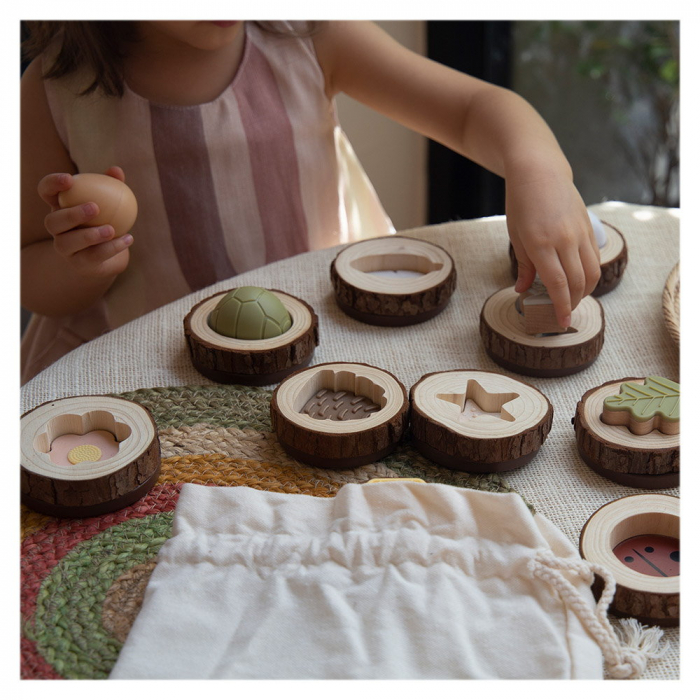Nature Feel and Find, set tactil de potrivire din lemn, Guidecraft, 3-7 ani [5]