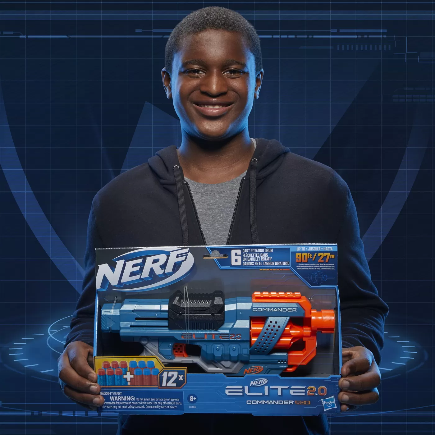 Nerf blaster 2.0 elite commander rd-6, varsta de la 8 ani la +15 ani [4]
