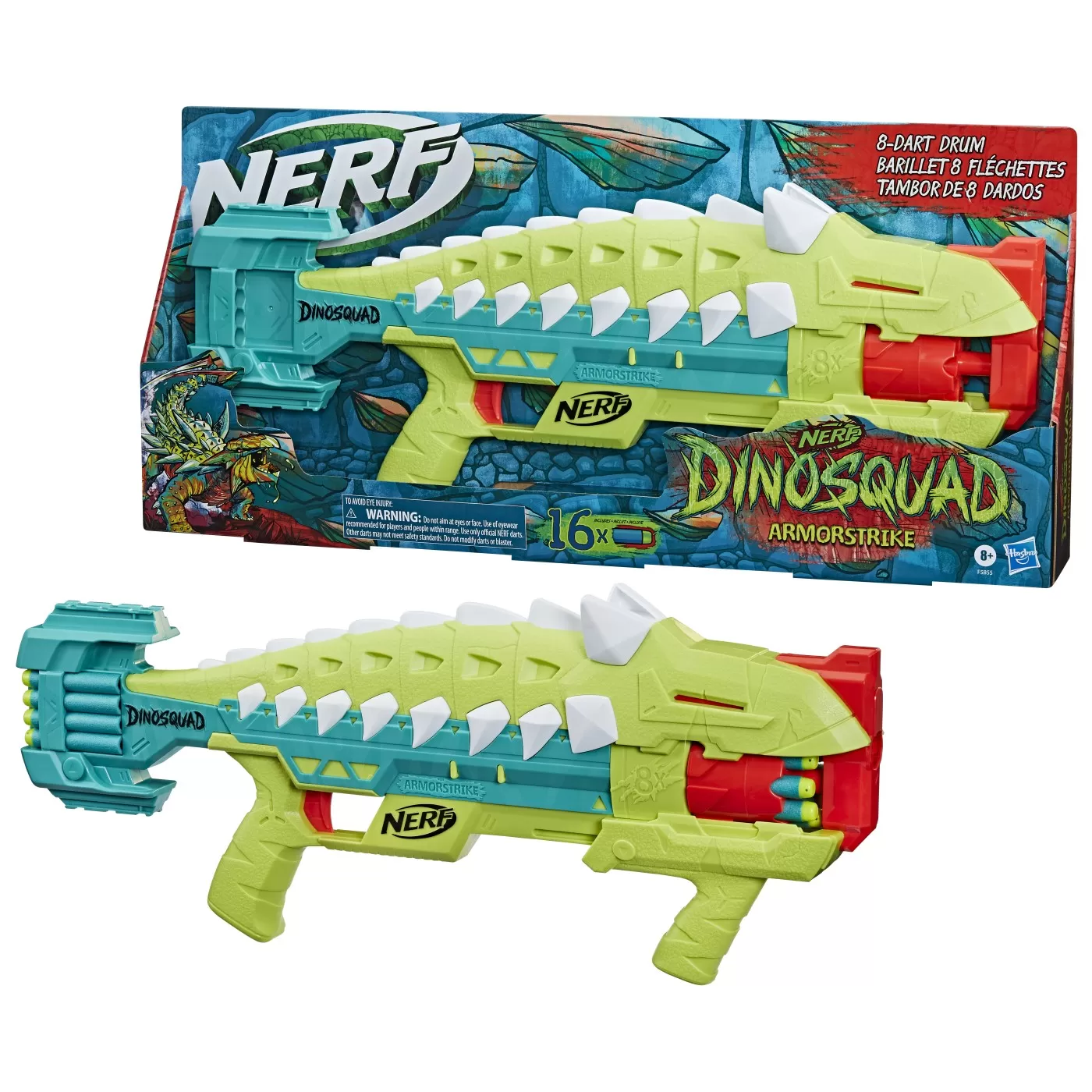 Nerf blaster dinosquad armorstrike, varsta de la 8 ani la +15 ani [5]
